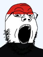 country flag flag:kuyavian–pomeranian glasses kuyavian–pomeranian looking_at_you open_mouth poland soyjak stubble teeth text transparent transparent_background variant:gapejak voivodeship // 600x800 // 19.7KB