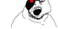 angry cyborg fal glasses mustache oekaki open_mouth redraw soyjak stubble variant:feraljak // 500x250 // 16.9KB