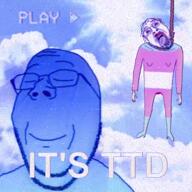 2soyjaks ack blue_skin calm cloud eyes_closed glasses hanging mouth_closed original_content rope smile subvariant:wholesome_soyjak suicide sun tongue total_tranny_death tranny ttd vaporwave variant:bernd variant:gapejak vhs video // 540x540, 21.4s // 9.0MB