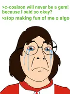 bloodshot_eyes blue_eyes brown_hair crying female frown greentext greg_(user) greg_looks_like_this meta:namefags subvariant:female_cobson sweatshirt variant:cobson woman // 1536x2048 // 527.6KB