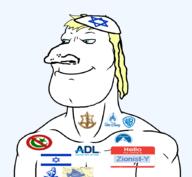 Zionist-Y_(Namefag) adl anti_islamic blue_eyes flag:israel idf israel judaism meta:tagme paramount subvariant:brazilaryan subvariant:brazilmutt transparent_background variant:meximutt yellow_hair // 888x818 // 113.1KB