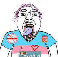 2000s beard i_love internet modern_art neocities old oldfag open_mouth programming purple_hair tongue tranny variant:bernd // 800x789 // 298.1KB