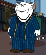 bald cartoon clothes ear family_guy fat full_body looking_at_you smile soyjak stewie_griffin stubble suit variant:impish_soyak_ears // 900x1080 // 646.3KB