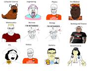 africa asian bald berkeley_california big_brain black_skin brown_skin buff clothes college glasses hair im_retarded incel indian iq its_over judaism nigerian normal_distribution number protokleki purple_hair ribbon slug small_brain stubble subvariant:chudjak_front subvariant:female_cobson subvariant:jewmutt subvariant:muscular_chud text tranny variant:chudjak variant:feraljak variant:gapejak variant:markiplier_soyjak variant:shirtjak variant:unijak yellow_skin // 1000x750 // 320.2KB
