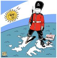 argentina beard bloodshot_eyes carlos_latuff closed_mouth crying falklands glasses gun smile soldier sun teeth uniform united_kingdom variant:chudjak variant:gapejak // 1125x1149 // 293.3KB