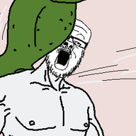 animated arm buff frog glasses green_skin mustache open_mouth pepe punch soyjak stubble variant:a24_slowburn_soyjak // 350x263 // 79.9KB