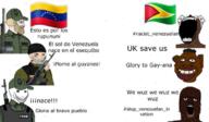 country countrywar flag flag:guyana flag:venezuela guyana niggerbabble soyjak spanish_text stubble text variant:a24_slowburn_soyjak venezuela // 680x398 // 274.3KB