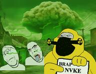background brap brapnuke brapnvke dead fart green hazmat_suit mushroom_cloud nuclear pointing smell text variant:cobson variant:gapejak variant:meximutt village // 1640x1276 // 1.6MB