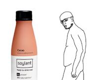 distracted_boyfriend full_body soy soyboy soyjak soylent soylent_(cacao) soylent_bottle variant:unknown // 609x515 // 75.8KB