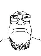 closed_mouth glasses iris sad soyjak stubble template variant:fat_engineer_soyjak // 458x619 // 12.3KB