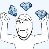 4soyjaks animated arm blinking ext=gif forehead_lines gem glasses hand juggling looking_up smile stubble subvariant:wholesome_soyjak variant:gapejak variant:impish_soyak_ears // 800x800 // 1.1MB
