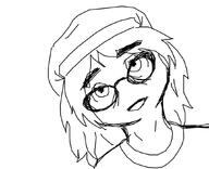 avengers blush brown_shirt clothes coomer_artstyle cute cute_girl eyelashes girl glasses hair hat necklace nentendo_switch soy soylent soylent_(cacao) teeth variant:soytan video_game videogame videogames white_skin woman // 869x706 // 72.6KB