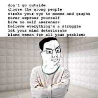 chud crazy glasses meme mental_asylum padded_room straightjacket text truth_nuke trvthnvke variant:chudjak // 1000x1000 // 435.6KB