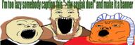 3soyjaks ahsoka_tano anakin_skywalker beard brown_hair brown_skin clone_wars clothes greentext hair meta:banner no_beard no_glasses obi_wan_kenobi open_mouth orange_skin soyjak star_wars trend:soyjak_trio variant:gapejak variant:markiplier_soyjak variant:tony_soprano_soyjak white_skin // 600x200 // 105.9KB