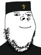 clothes hat orthodox_church religion smile soyjak stubble variant:gapejak // 600x800 // 18.7KB