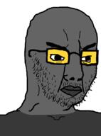 andrew_tate glasses grey grey_skin soot soot_colors soyjak soyjak_party stubble variant:chudjak // 645x870 // 15.4KB