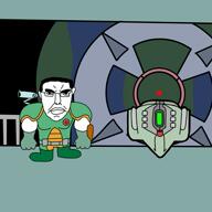 anger_mark angry animated armor artist:pgm bomb city closed_mouth clothes doom doom_(game) drawn_background earth flash full_body glasses hair india laser looking_at_you looking_to_the_left looking_to_the_right open_mouth pajeet parody poop robot shitskin shitting space stubble subvariant:chudjak_front subvariant:pol_face text text_to_speech thick_eyebrows truth_nuke variant:angry_soyjak variant:chudjak variant:two_pointing_soyjaks video video_game // 1080x1080, 52.4s // 3.6MB