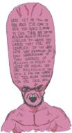 allied_mastercomputer angry artificial_intelligence big_brain blood bloodshot_eyes buff glasses i_have_no_mouth_and_i_must_scream lit_(4chan) open_mouth pink_skin soyjak stubble text variant:unknown vein wordswordswords // 462x853 // 207.1KB