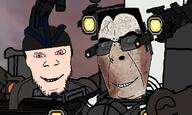 Jetpack armor astro_toilet burnt claw core detainer_astro_toilet g-squad g-toilet glasses green_eyes hair helmet laser no_more_brother_wars red_eyes scar skibidi skibidi_toilet smile stubble teeth toilet variant:cobson variant:feraljak // 1557x929 // 265.8KB