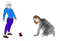 angry clothes concerned frown full_body glasses manosphere proposal soyjak stubble variant:soyak wojak woman // 850x600 // 231.3KB