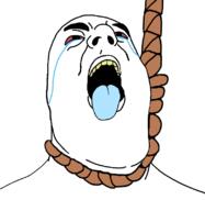 bald hanging open_mouth rope suicide template tongue variant:hydejak yellow_teeth // 778x800 // 82.8KB