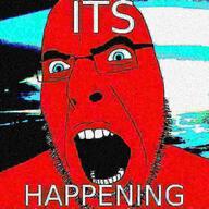 blue_eyes deep_fried happening red_skin soyjak variant:cobson // 721x720 // 36.7KB