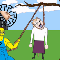 ack gru hanging minion muscular_malear neco_arc necoal_arcoal sonnenrad subvariant:muscular_chud tree // 800x568 // 8.3MB