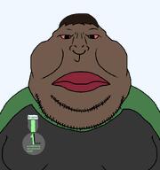 award badge bloodshot_eyes brappy brappycuck brown_hair brown_skin clothes fat gynaecomastia hair jakfarty_brap joke natejak nufarty obese red_lips series:non_existent_splinters shitskin splintercuck stubble subvariant:meximutt_front4 text variant:meximutt // 796x849 // 19.8KB