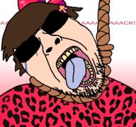 ack clothes glasses hanging meta:tagme open_mouth ribbon ribbon_(namefag) soyjak stubble sunglasses variant:bernd // 768x719 // 346.1KB