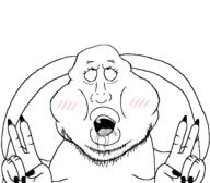 ahegao ass biting_lip blush excited eyelashes front huge_ass lips lipstick looking_up meximutt mexishart nails obese peace_sign saliva subvariant:mexiwhore teeth template thong tongue variant:meximutt // 1208x1059 // 56.7KB