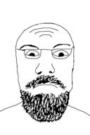 beard closed_mouth glasses jasonafex soyjak stubble variant:unknown // 276x415 // 3.2KB