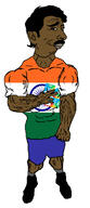 arm black_eyes blue_shorts brown_skin buff closed_mouth clothes ear flag:india full_body gift_card glasses hair hand india indian laughing light_blue_shorts looking_to_the_right meta:nas pajeet pajeetjak saar shoe smile soyjak subvariant:chudjak_front subvariant:unbotheredchud subvariant:unbotheredpajeet t50_eyes variant:chudjak variant:pajeetjak vein ya_kuch_aur // 549x1268 // 295.6KB