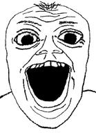 deformed hair open_mouth soyjak subvariant:jerome variant:alicia variant:its_out_get_in_here // 647x896 // 230.4KB