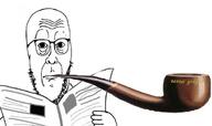 glasses newspaper pipe smoking variant:cobbert // 994x590 // 270.7KB