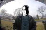 CCTV angry camera clothes door footage glasses hat house jacket neighborhood ominous punisher_face ring scary suburb truck variant:cobson // 3000x2000 // 4.1MB