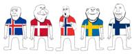 5soyjaks arm closed_mouth country denmark ear facing_front finland flag flag:denmark flag:finland flag:iceland flag:norway flag:sweden full_body glasses iceland no_pants norway open_mouth smile smirk stubble subvariant:henry subvariant:impish_front subvariant:pekka subvariant:sigurður subvariant:wholesome_soyjak sweden variant:gapejak variant:impish_soyak_ears variant:norwegian // 5196x2132 // 455.8KB