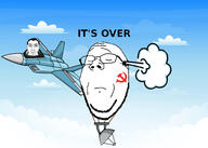 2soyjaks balloon china chud closed_eyes closed_mouth communism f-22_raptor glasses hair hammer_and_sickle its_over plane smile smug soyjak subvariant:chudjak_front subvariant:wholesome_soyjak text variant:chudjak variant:gapejak // 1920x1372 // 277.4KB