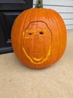 carving irl irl_background pumpkin pumpkin_carving subvariant:wholesome_soyjak variant:gapejak // 675x900 // 867.1KB