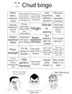 4soyjaks bingo bloodshot_eyes clothes crying glasses greentext hand hat soyjak stubble text tin_foil variant:brandon variant:chudjak variant:feraljak wrinkles // 760x985 // 250.3KB