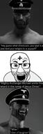 archangel_michael beard chad christianity front_facing meta:op_is_a_mindbroken_satanigger nas:gigachad nazism schutzstaffel schutzstaffel_uniform stubble variant:el_perro_rabioso // 618x1912 // 861.1KB