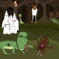 crying kkk nazism subvariant:feralsquirrel variant:bernd variant:cobson variant:cryboy_soyjak variant:feraljak variant:gapejak variant:soyak variant:soytan // 1280x1280 // 257.3KB