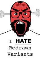 angry beard gape glasses hair i_hate red_skin redraw smoke subvariant:redrawn_plier subvariant:science_lover thick_eyebrows variant:markiplier_soyjak // 900x1310 // 65.2KB