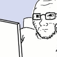 2soyjaks animated arm bloodshot_eyes closed_mouth computer crying ear gem glasses hand neutral open_mouth soyjak soyjak_party stubble text variant:impish_soyak_ears variant:soyak // 300x150 // 1.3MB