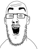 ear glasses mustache open_mouth teeth template thick_eyebrows variant:unknown // 777x912 // 21.5KB