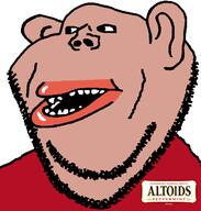 Altoids amerimutt artist:Slvt4BIBISI company dropped_it_again_award logo looking_to_the_left meta:tagme mutt nose obsessed pursed_lips soybooru subvariant:impish_amerimutt variant:impish_soyak_ears white_background // 598x628 // 42.4KB