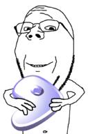 arm g_(4chan) gentoo glasses hand holding_object linux smile soyjak stubble subvariant:wholesome_soyjak technology variant:gapejak // 676x1021 // 112.5KB