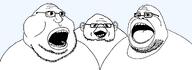 angry beard ear glasses ias obese obese_trio open_mouth series:trios_&_duos surprised transparent_background variant:guestjak variant:meximutt variant:sheboonjak // 1813x661 // 32.5KB