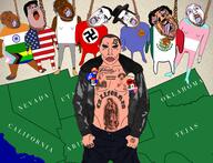 amerimutt anti_mutt arizona black_skin blood brown_skin california chicano flag flag:india flag:lgbt_pride_flag flag:nazi_germany flag:progress_pride_flag flag:transgender_pride_flag flag:united_states glasses hanging india judaism map mexico multiple_soyjaks nazism nevada new_mexico oklahoma open_mouth stubble subvariant:brunetto subvariant:chudjak_front tranny united_states utah variant:bernd variant:chudjak variant:hydejak // 1958x1500 // 3.4MB