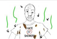 clothes facial_hair flies shit_stains shitskin stink_lines stinky tshirt variant:unknown // 1170x813 // 246.6KB