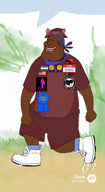brown_skin dance jimbo_(namefag) meta:ai_generated meta:namefags music sneakers_o_toole sora speech_bubble subvariant:mexiaryan variant:meximutt // 704x1280, 15.1s // 10.8MB